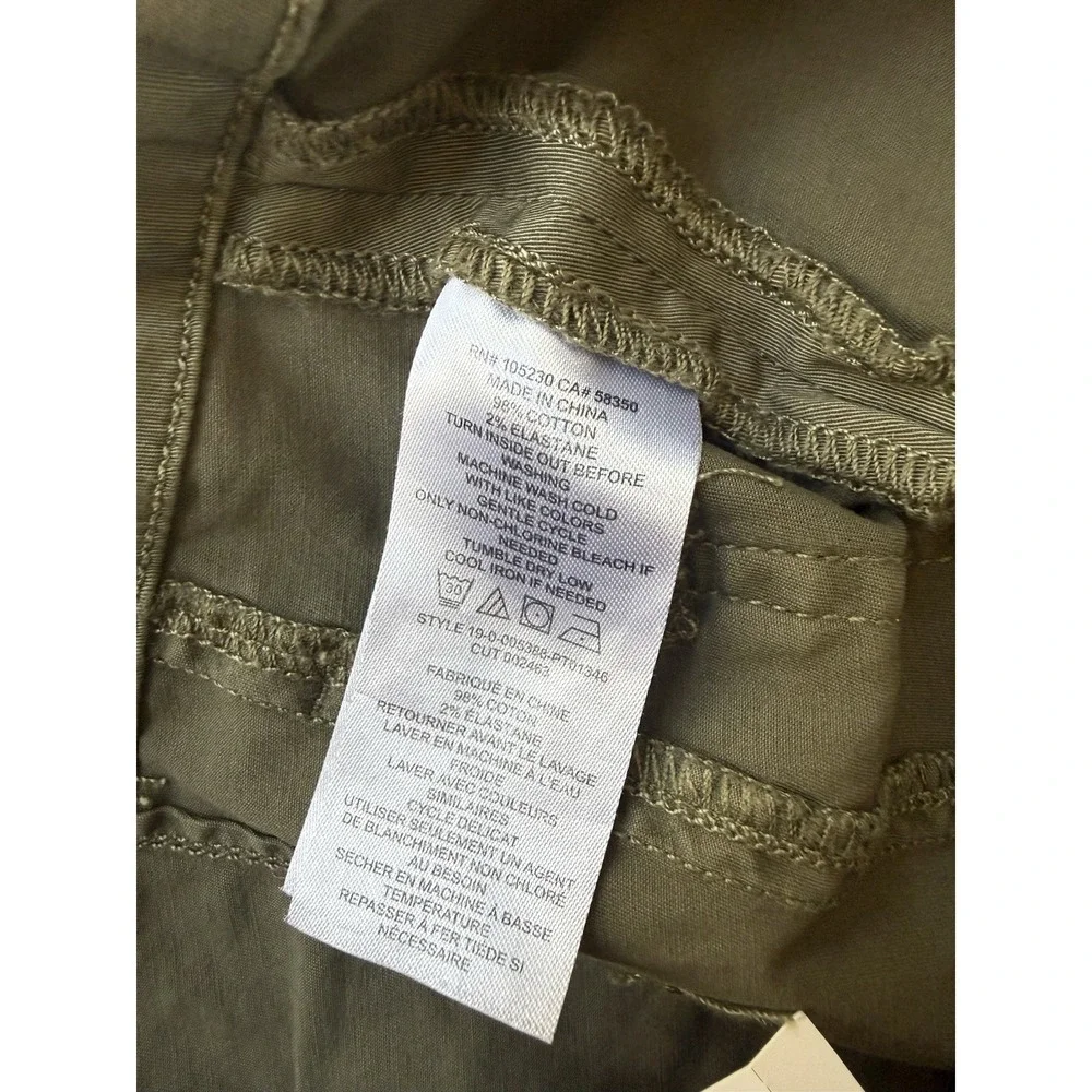 Joie Aerial Stretch Twill Utility Jogger‎ Pants Fatigue Women's Size 0 NWT $228